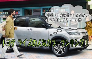 ライズの人気色・ボディカラーランキング!小柄なボディに合う色をプロが解説!【トヨタ/2021年】